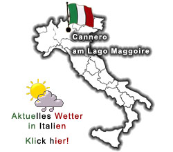 Klick hier f&uuml;r das aktuelle Wetter in Italien